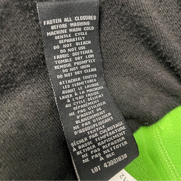 Free Country jacket with hood youth size XL 14-16 black green grey *like new* - Picture 8 of 9